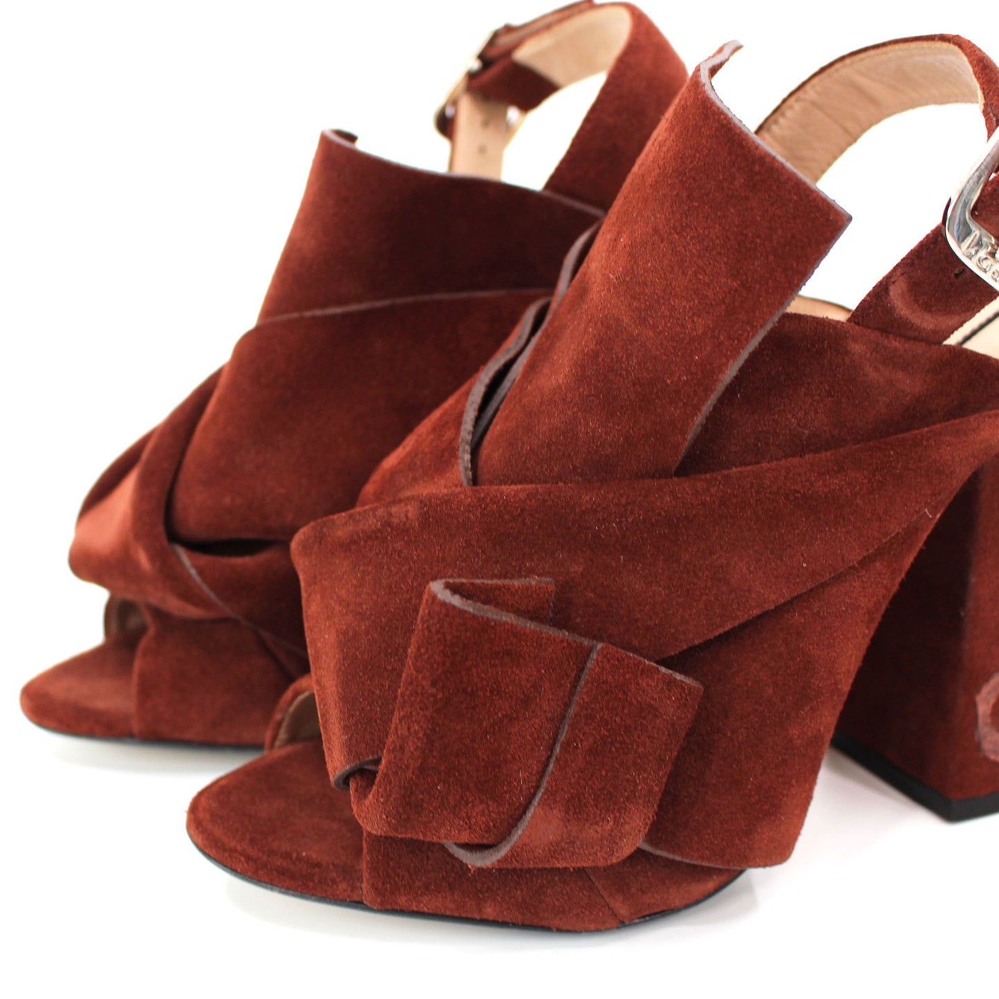 No21 Suede Block Heel Shoes