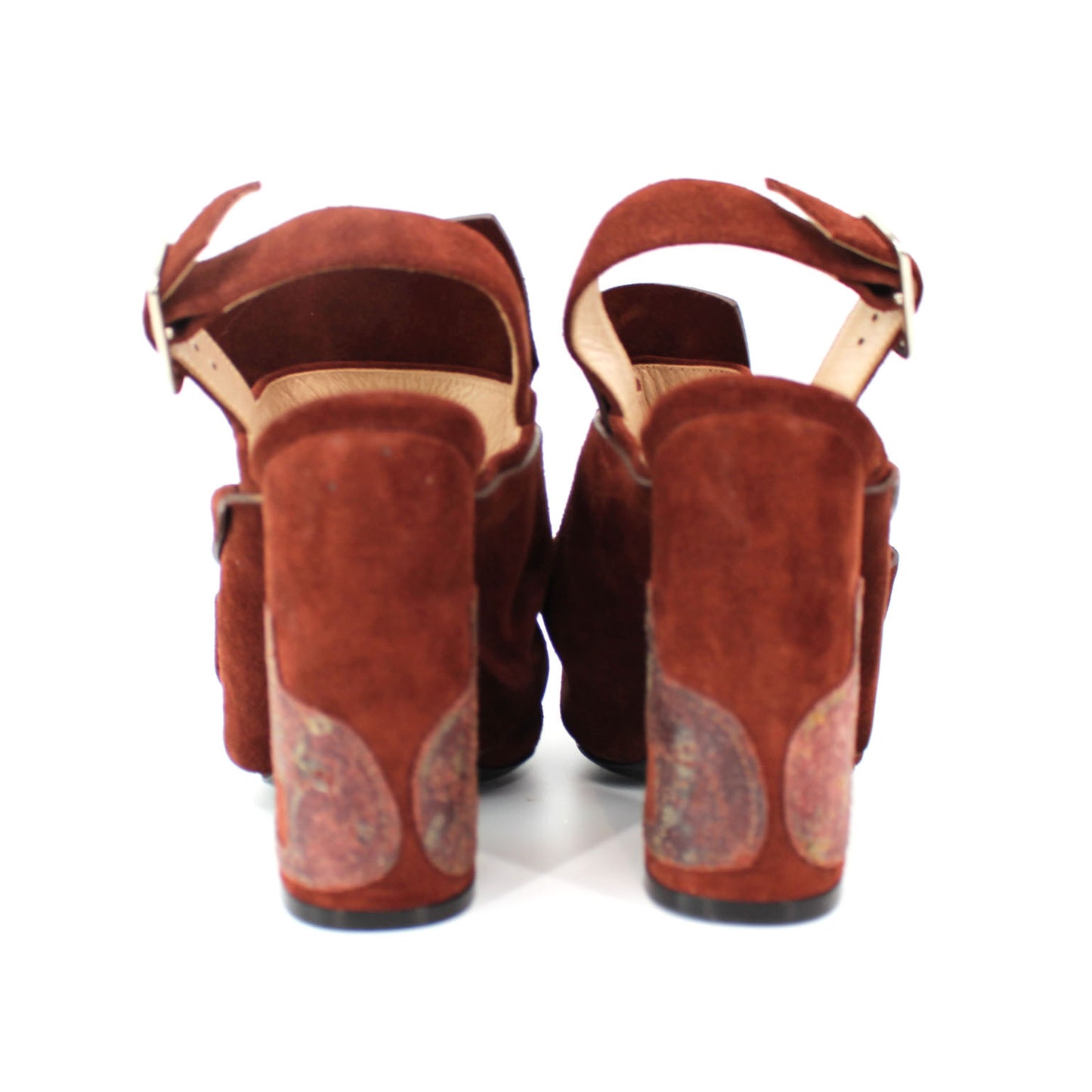 No21 Suede Block Heel Shoes