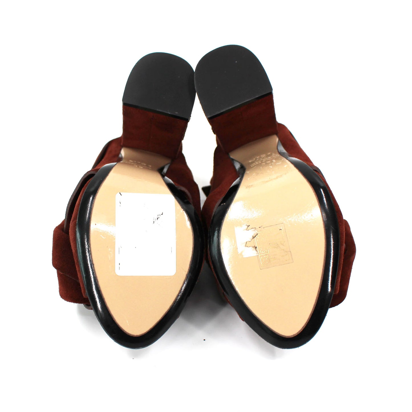 No21 Suede Block Heel Shoes