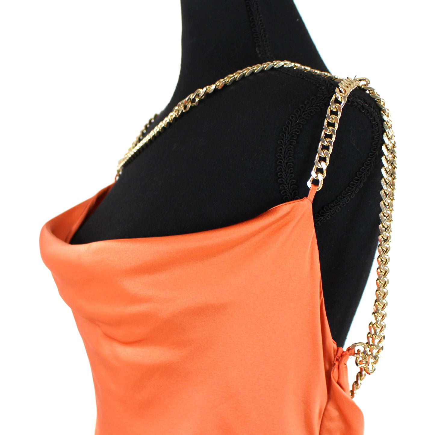 AIIFOS Talia Chainlink Silk Dress