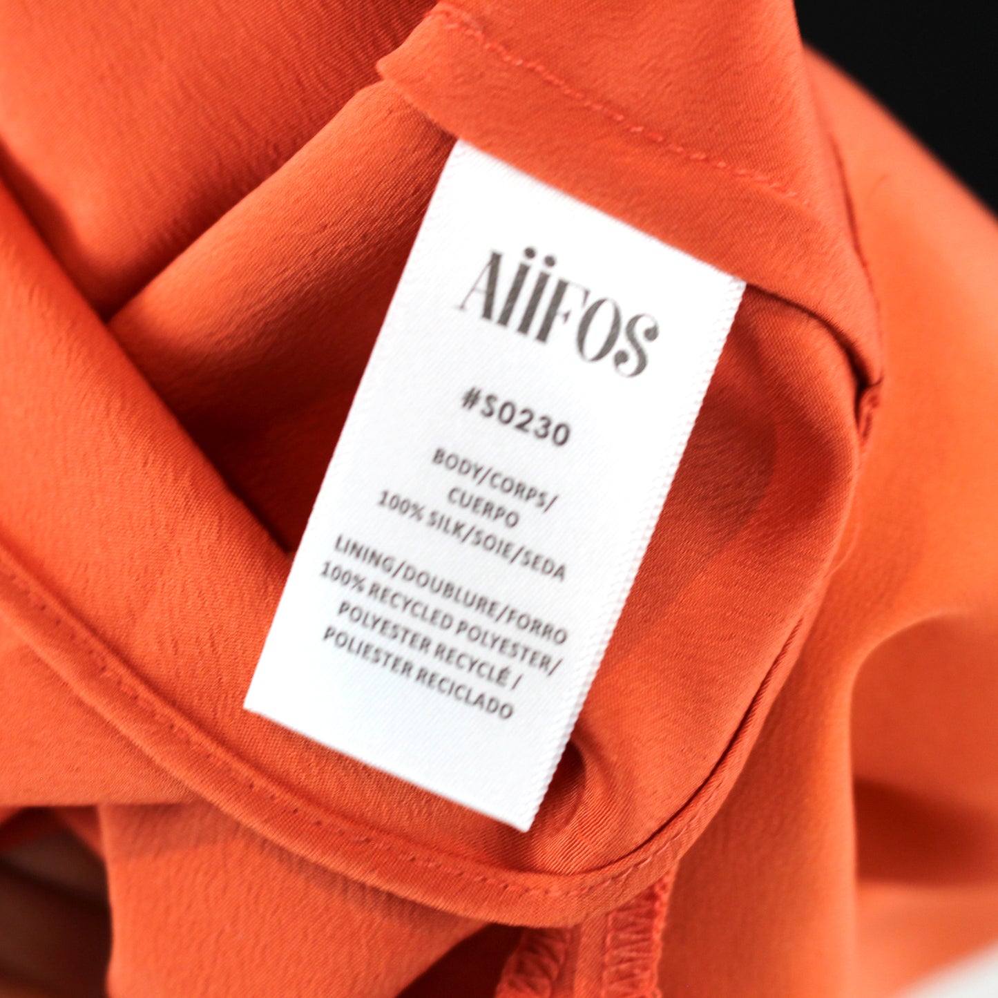 AIIFOS Talia Chainlink Silk Dress