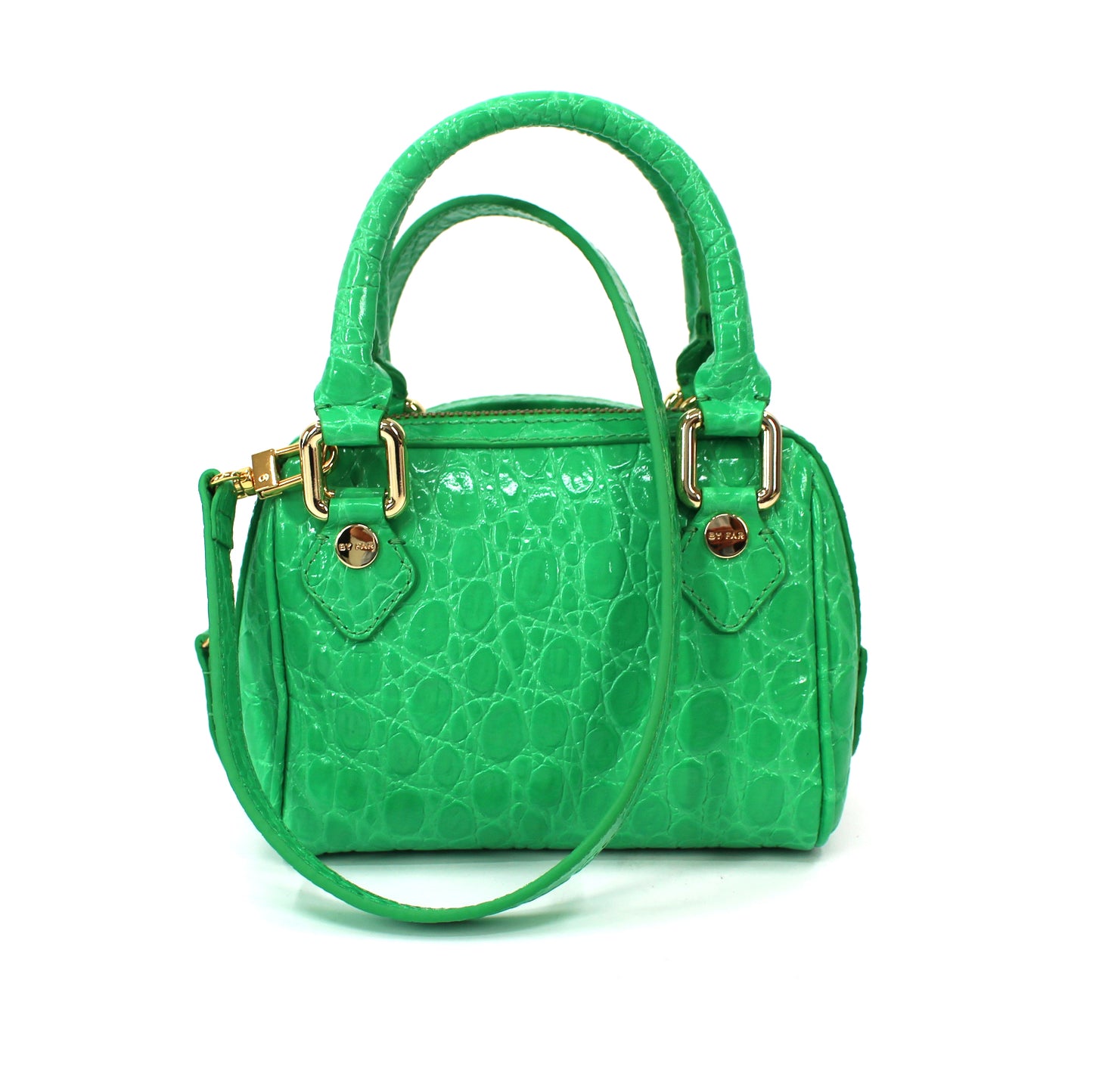 BY FAR Dora Croc Embossed Bag