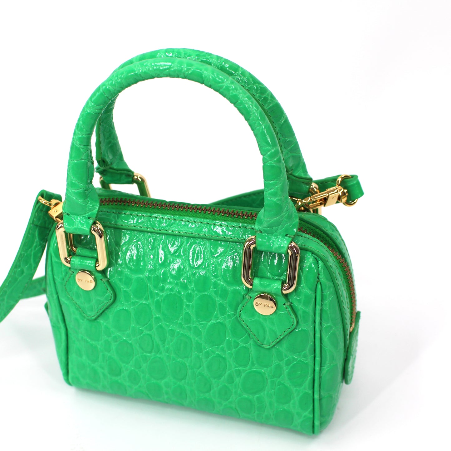 BY FAR Dora Croc Embossed Bag