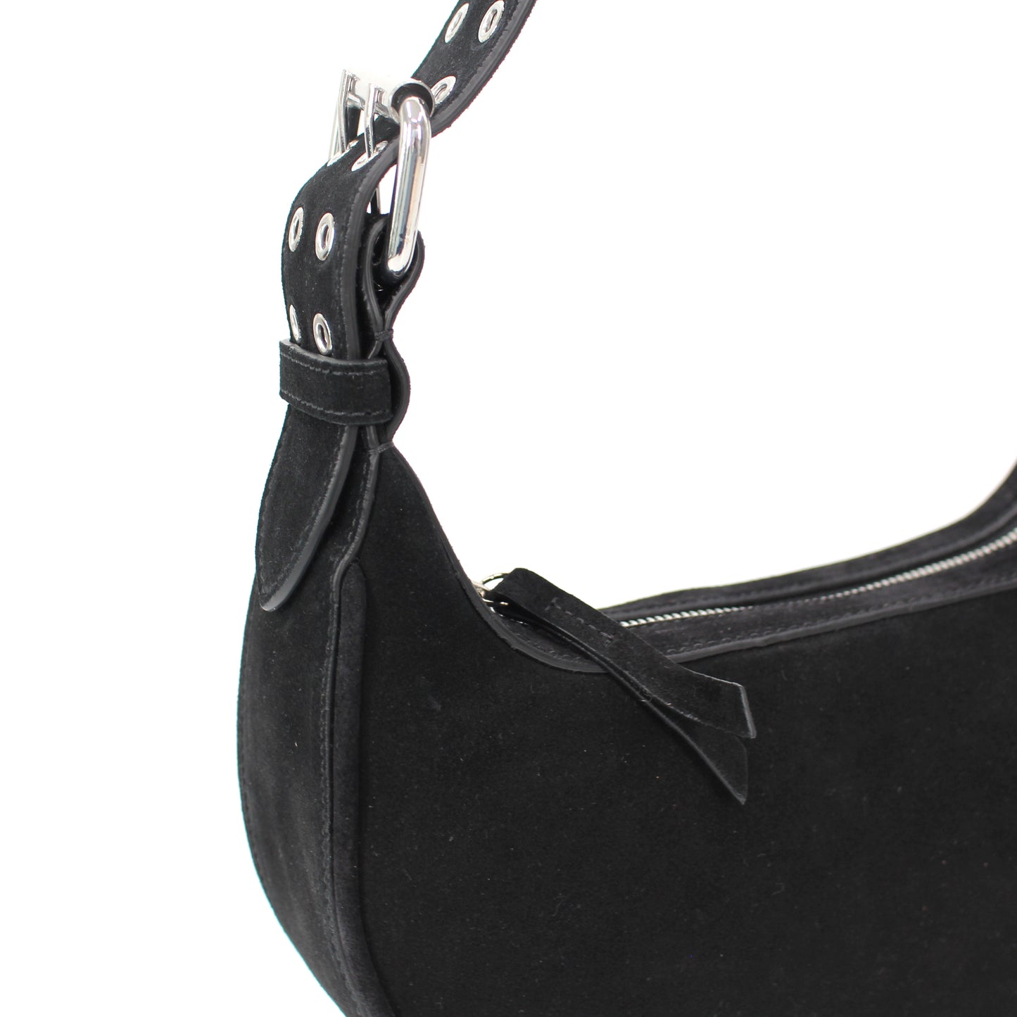 BY FAR Soho Suede Shoulder Bag
