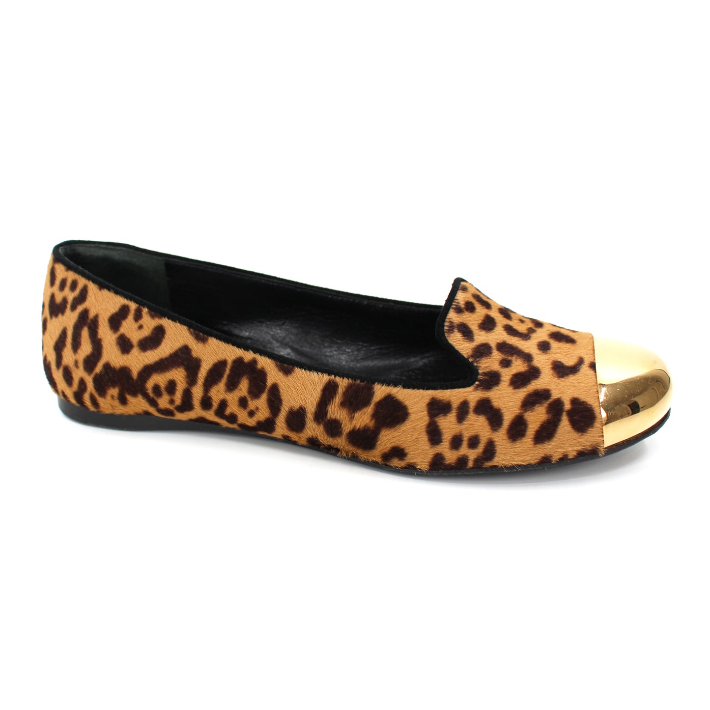 Saint Laurent Evelyn Leopard Flats