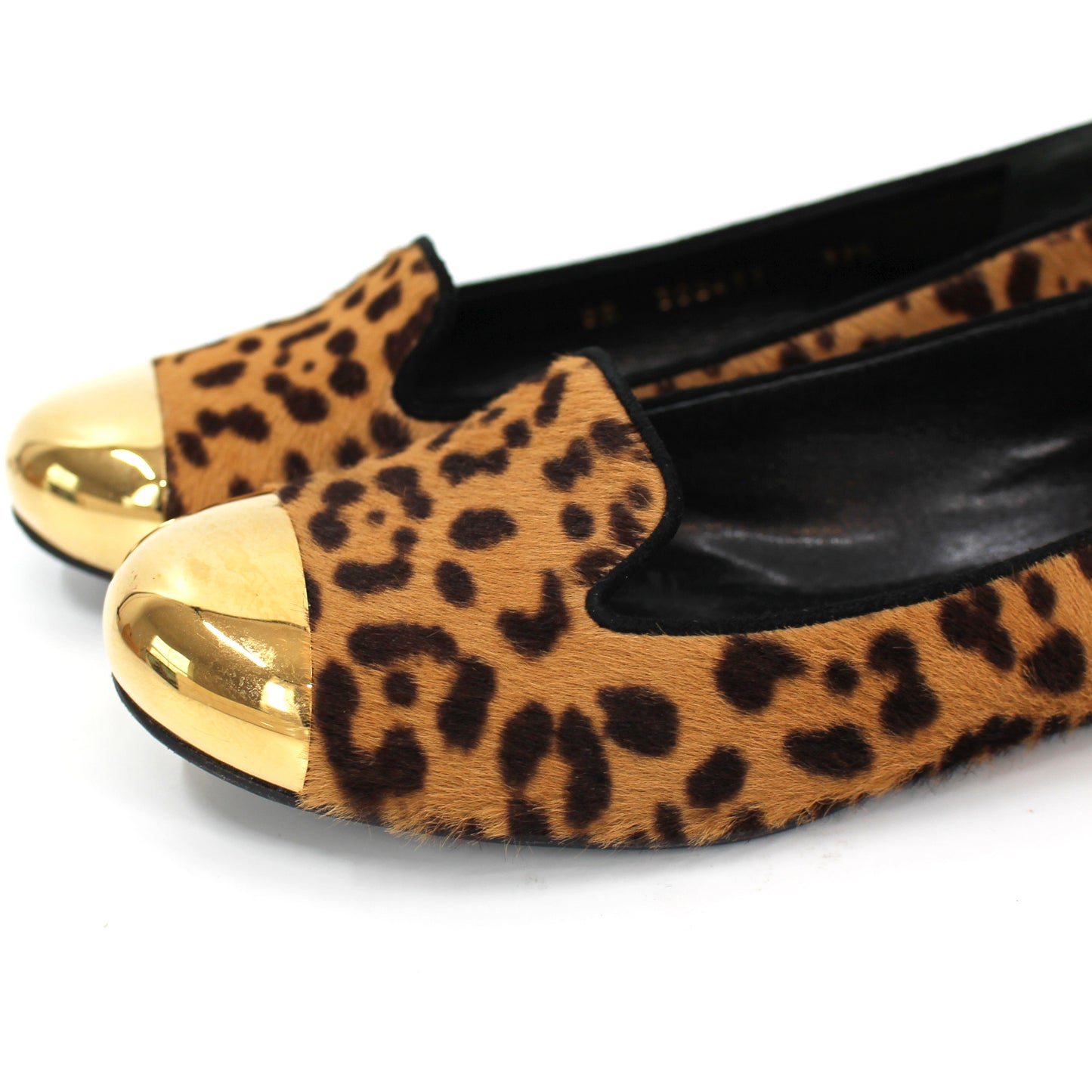 Saint Laurent Evelyn Leopard Flats