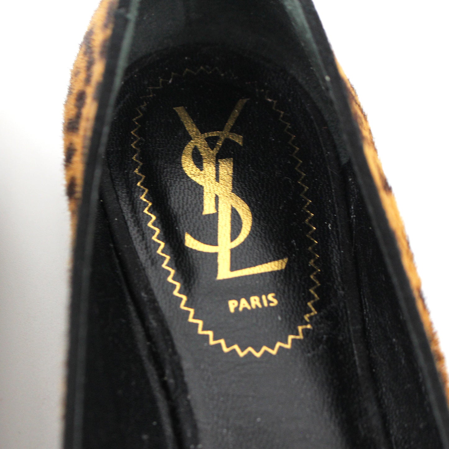 Saint Laurent Evelyn Leopard Flats