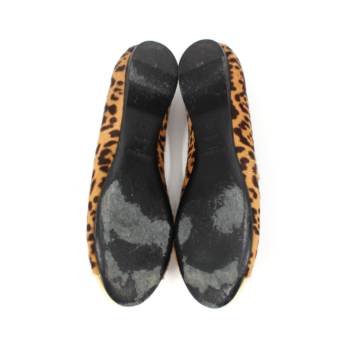 Saint Laurent Evelyn Leopard Flats