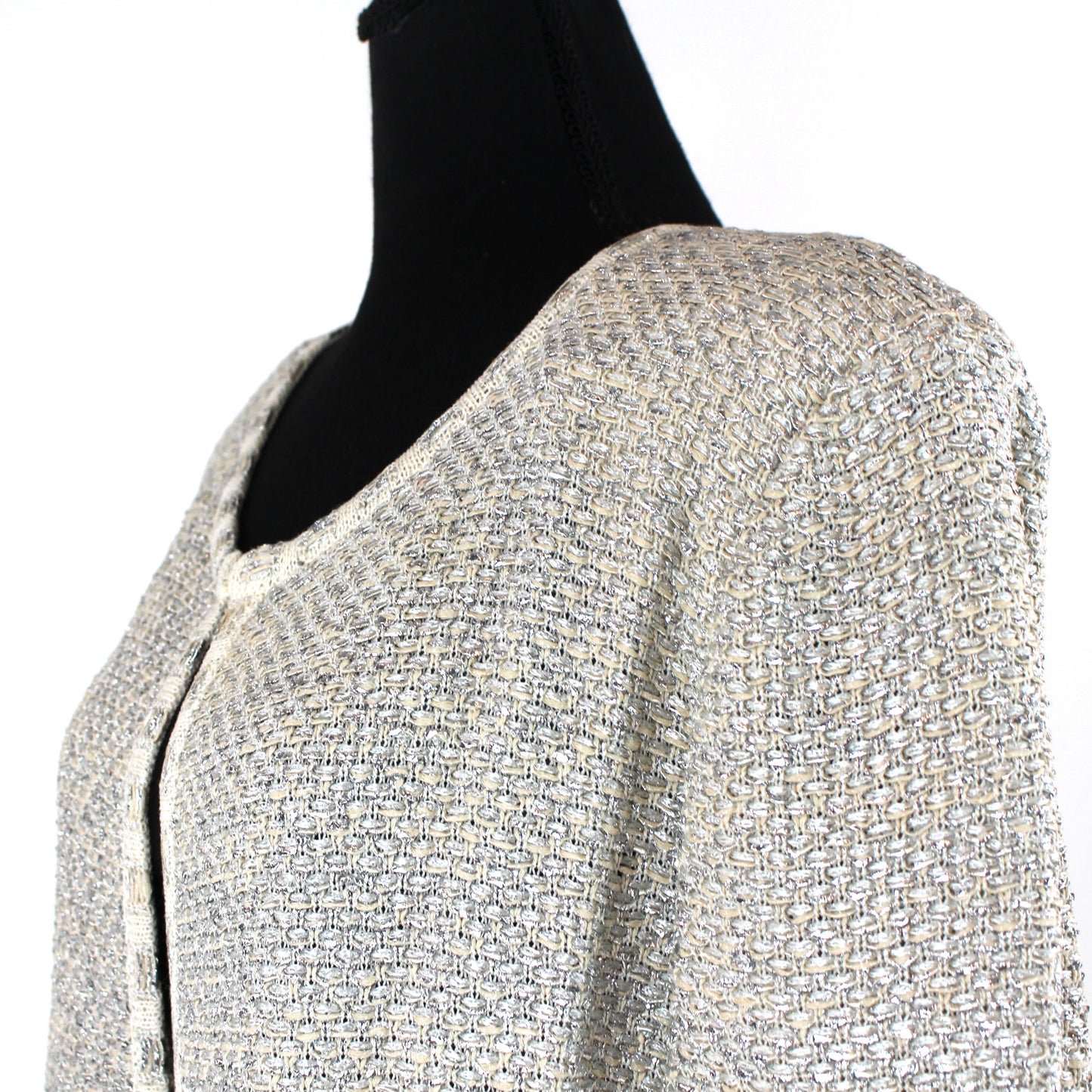 St. John Metallic Duster Jacket