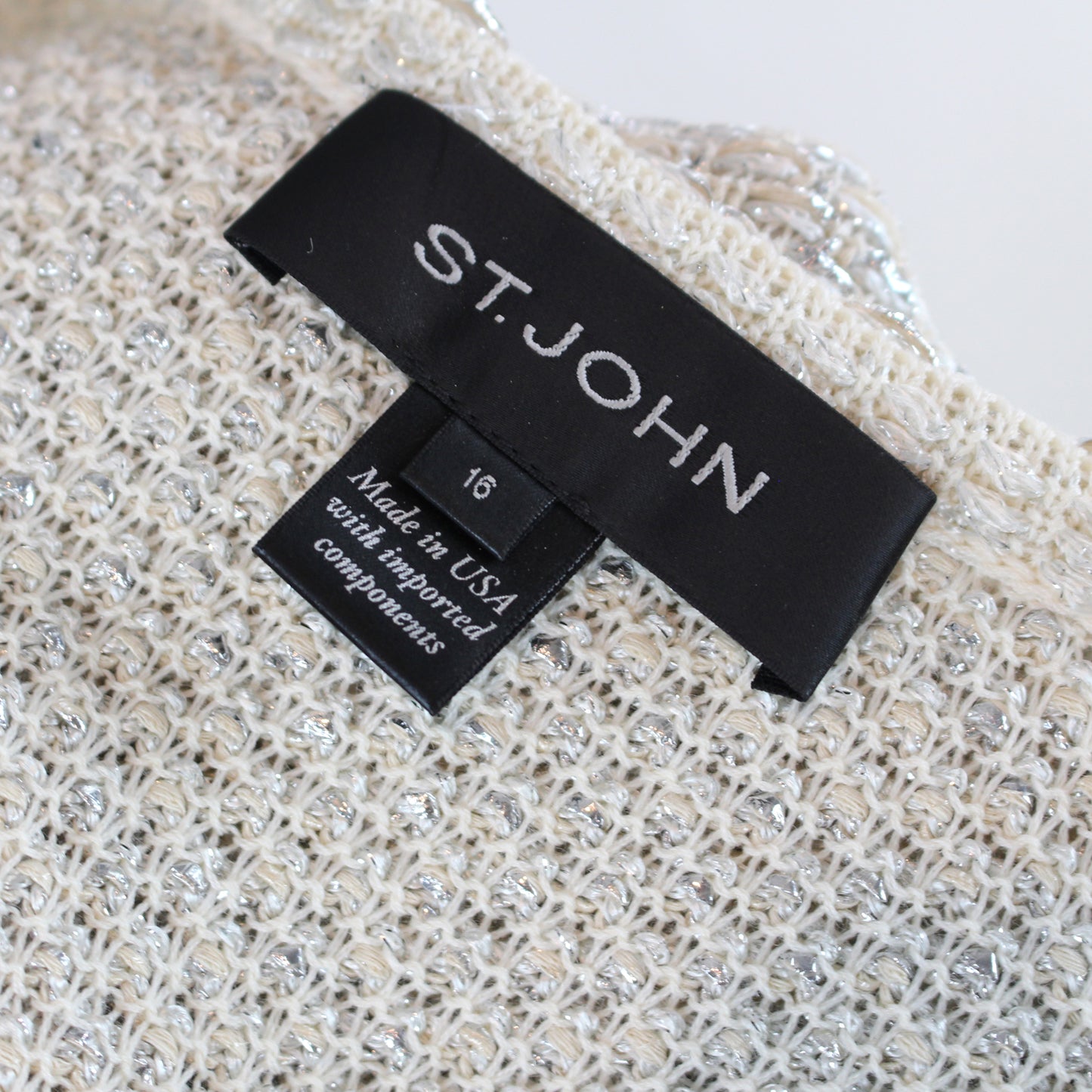 St. John Metallic Duster Jacket