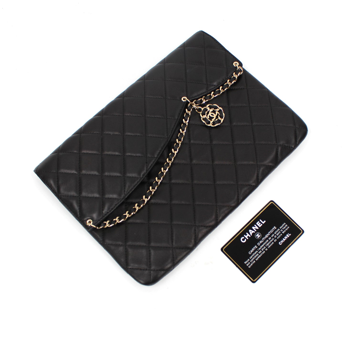 Chanel Quilted Chainlink Clutch