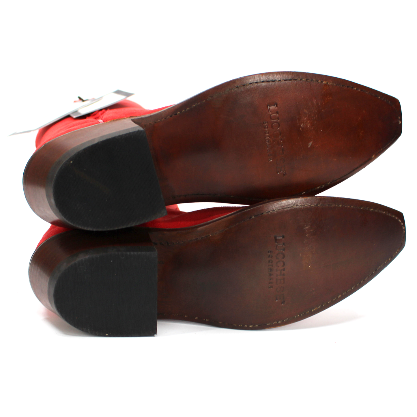 Lucchese Suede Leather Cowboy Boots
