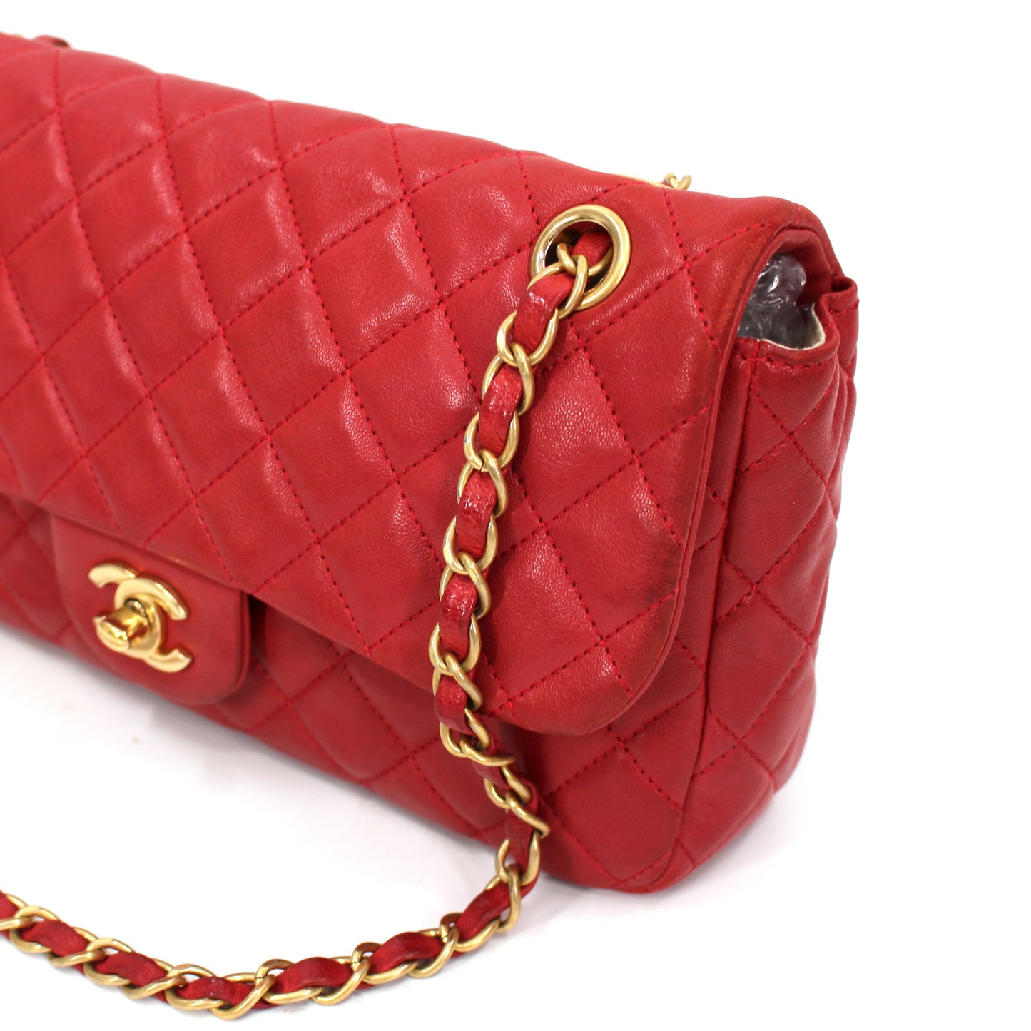 Chanel Lambskin Single Flap Bag