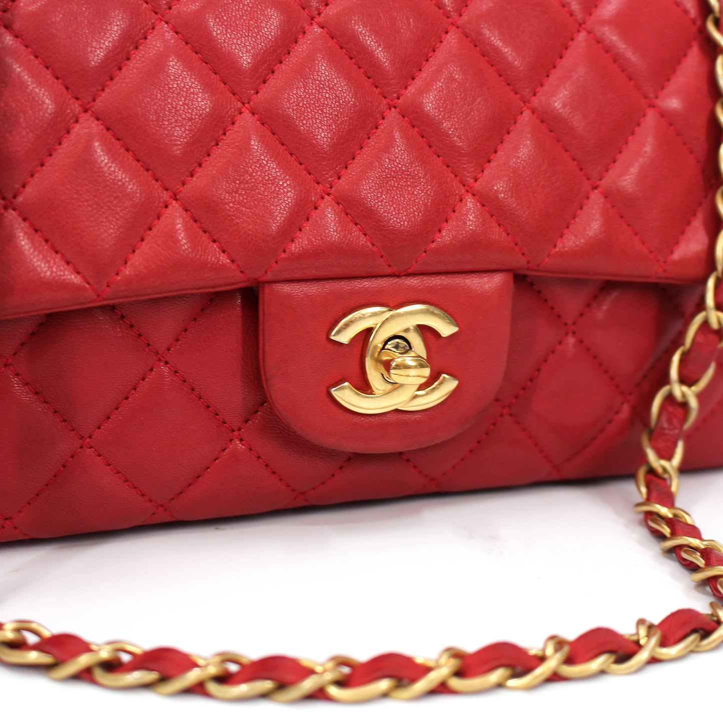 Chanel Lambskin Single Flap Bag