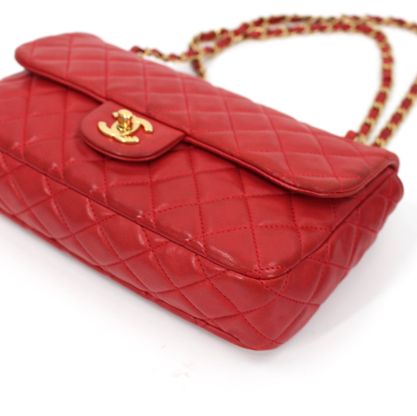 Chanel Lambskin Single Flap Bag