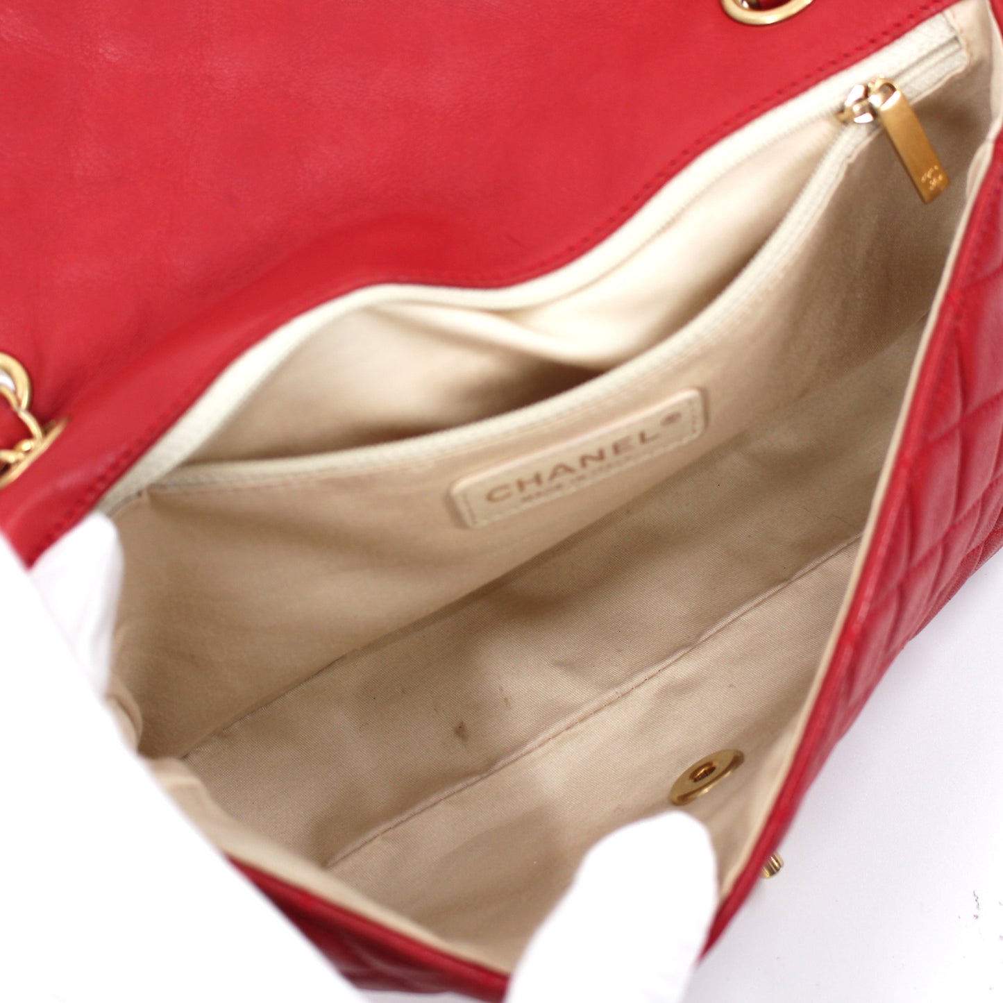 Chanel Lambskin Single Flap Bag