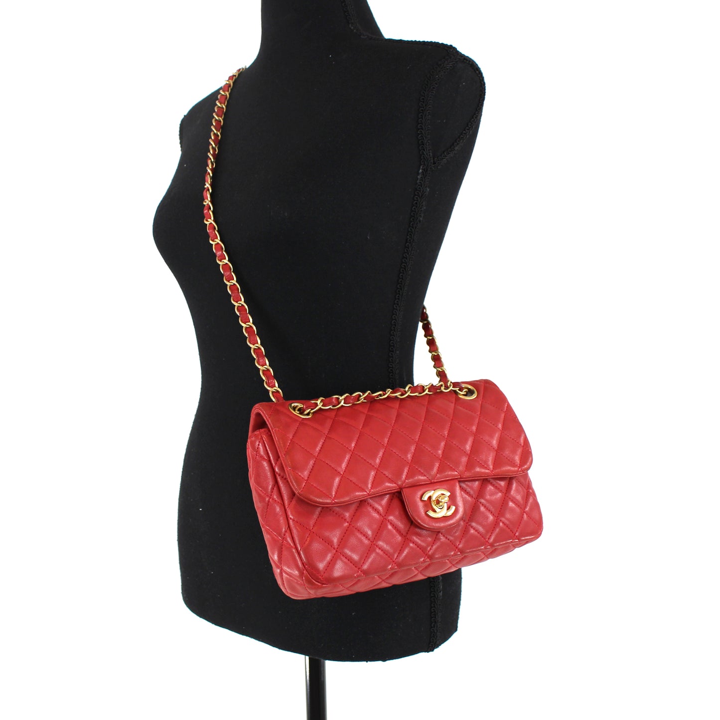 Chanel Lambskin Single Flap Bag