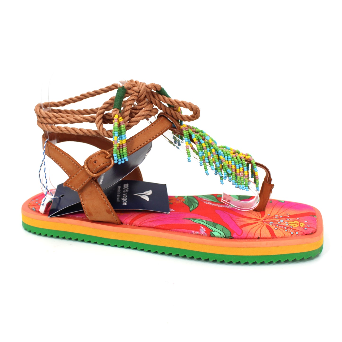 Farm Rio Pietra Beaded Sandals