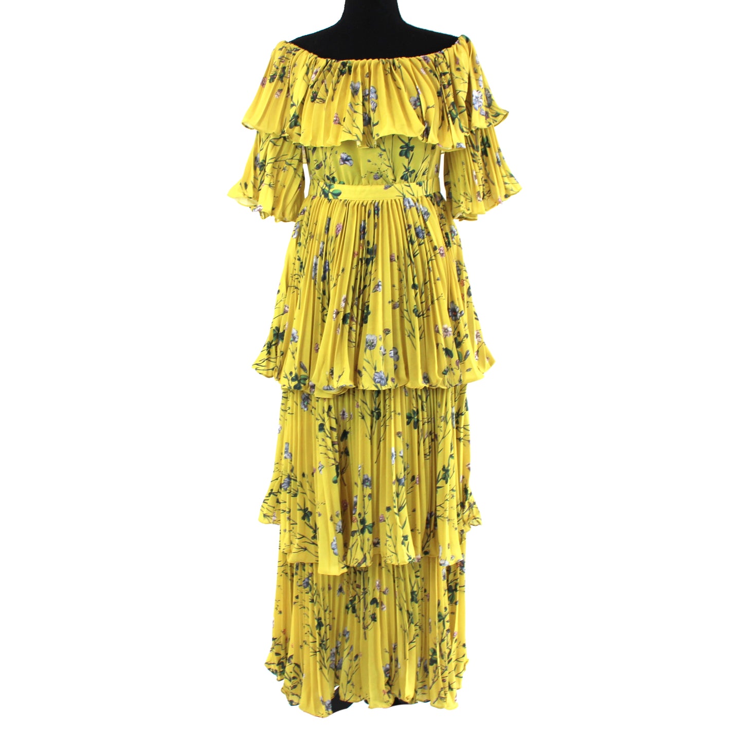 Self-Portrait Pleated Maxi Dress