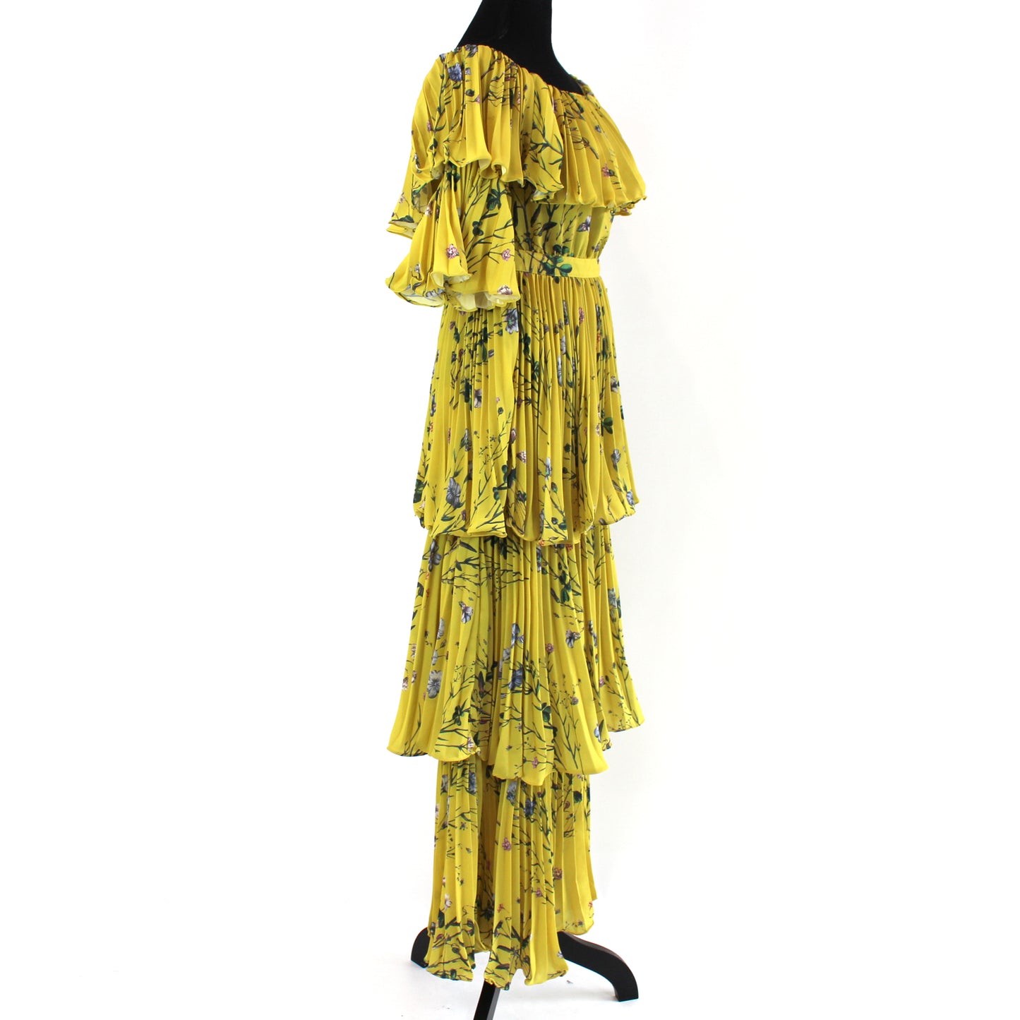 Self-Portrait Pleated Maxi Dress