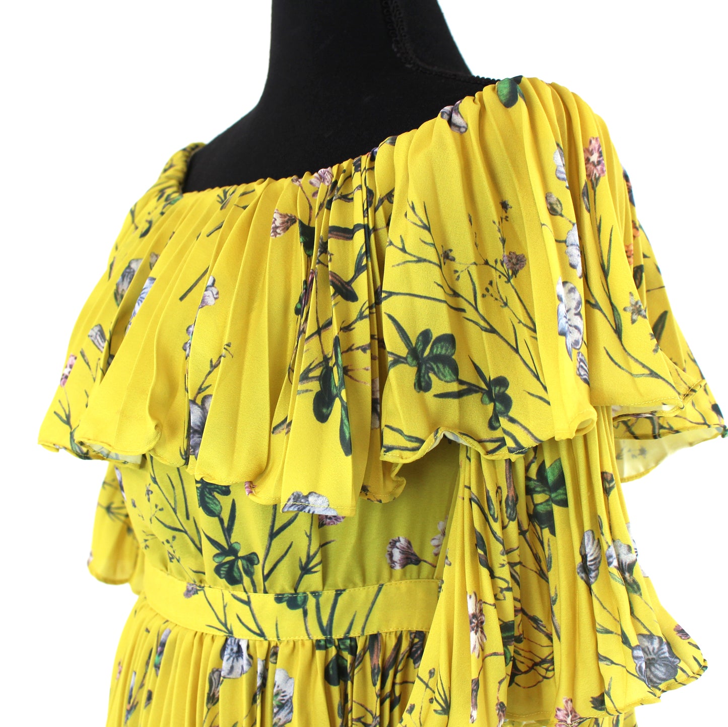 Self-Portrait Pleated Maxi Dress