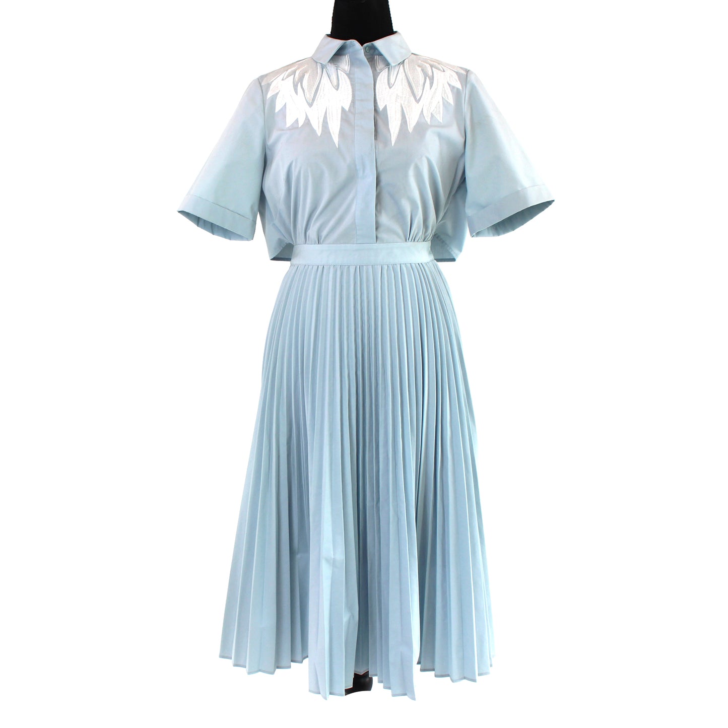 Maje Rivers Embroidered Shirt Dress