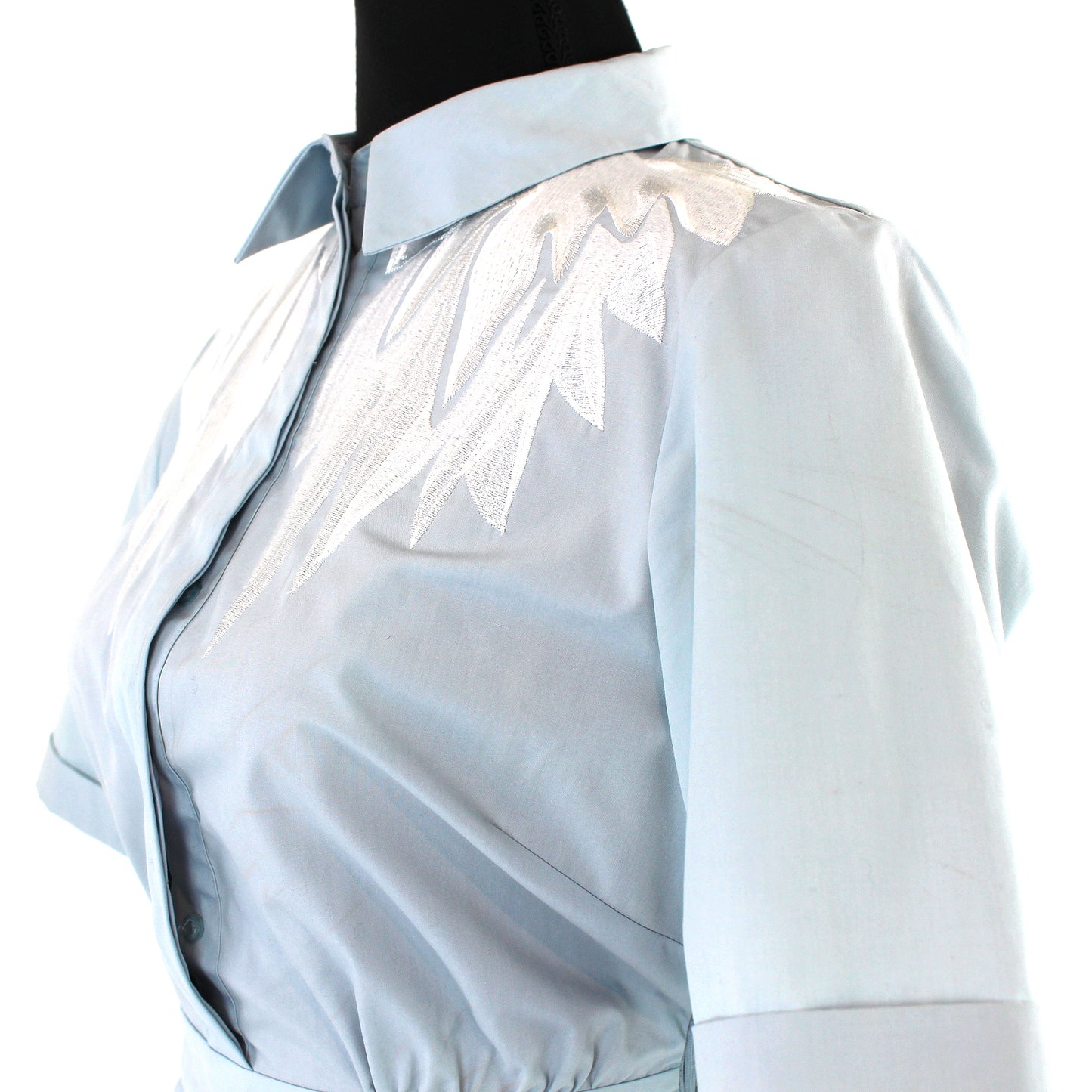Maje Rivers Embroidered Shirt Dress