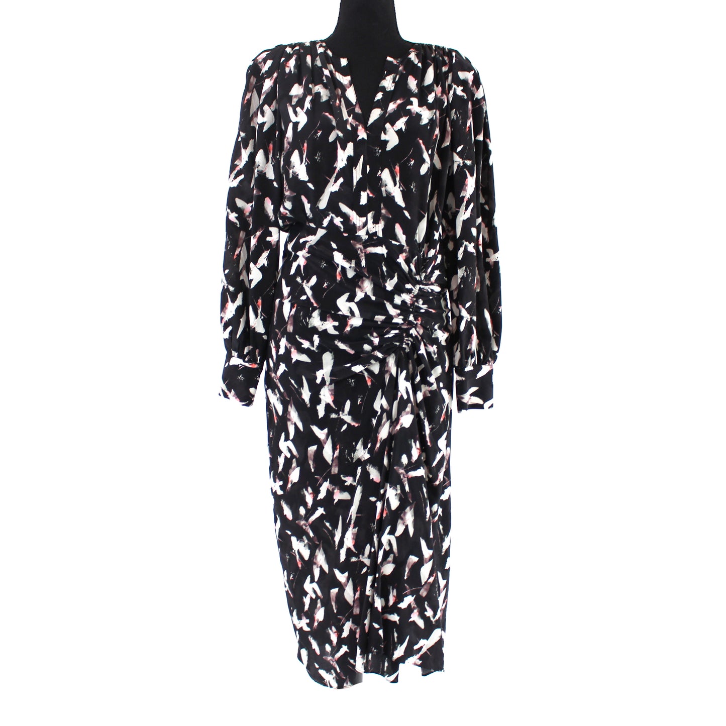 IRO Carola Ruched Midi Dress
