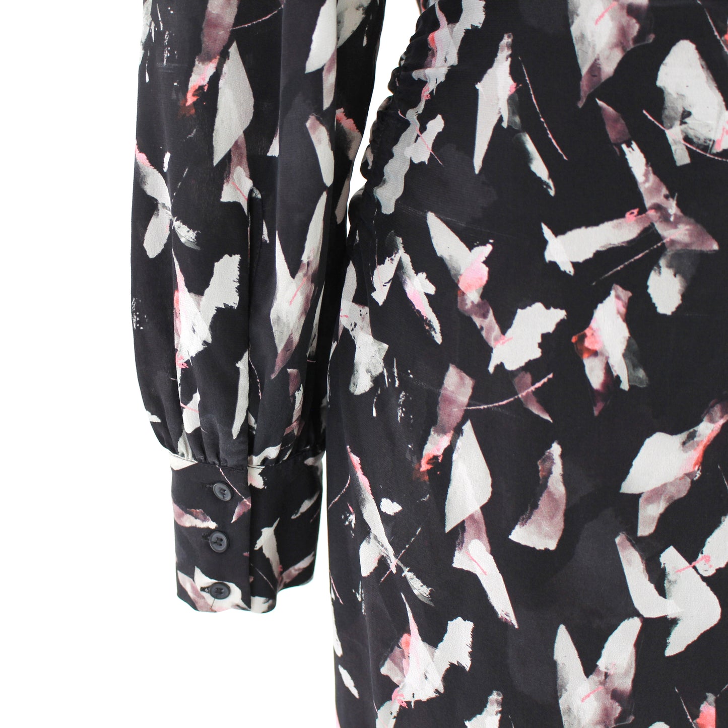 IRO Carola Ruched Midi Dress
