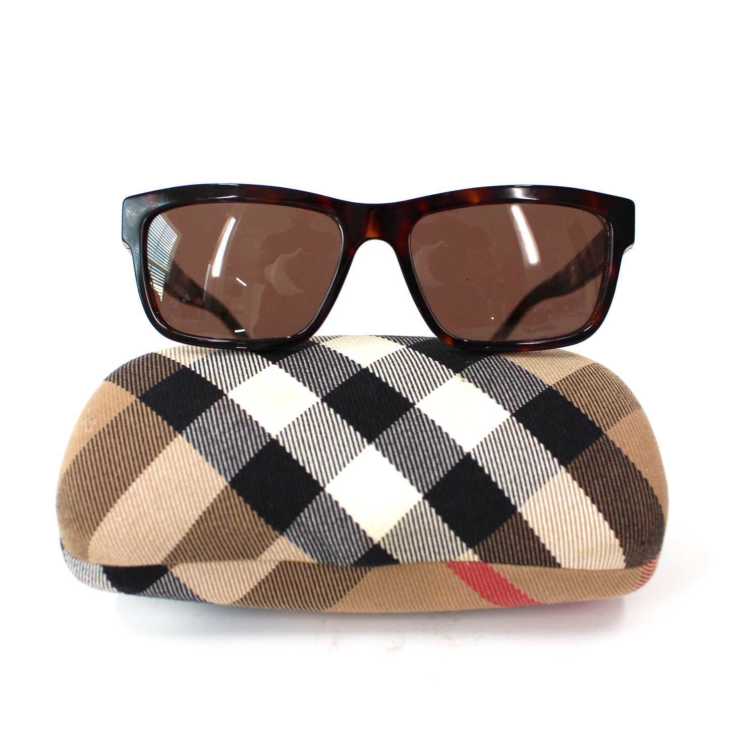 Burberry Tortoise Nova Check Sunglasses