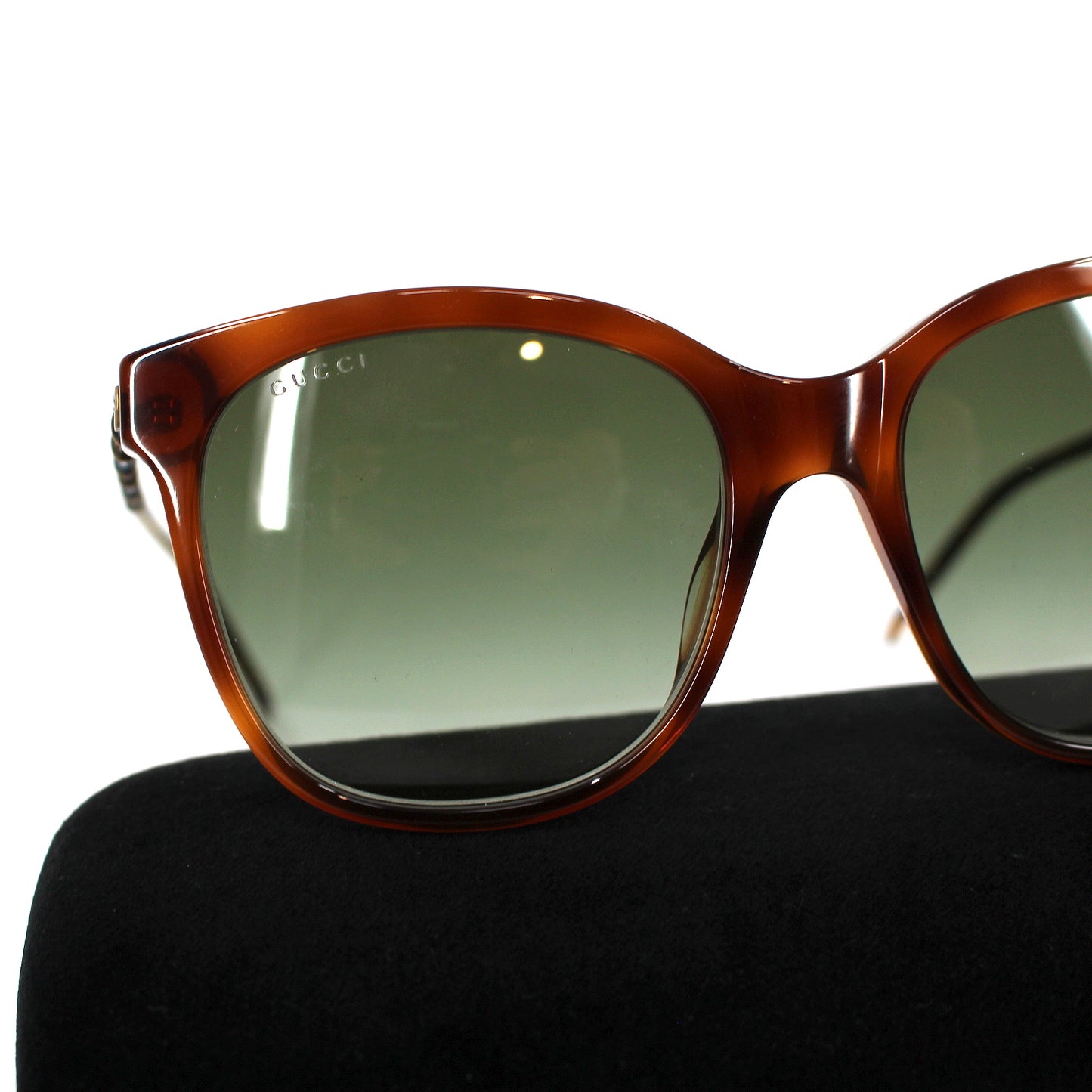 Gucci Tortoise Havana Square Sunglasses