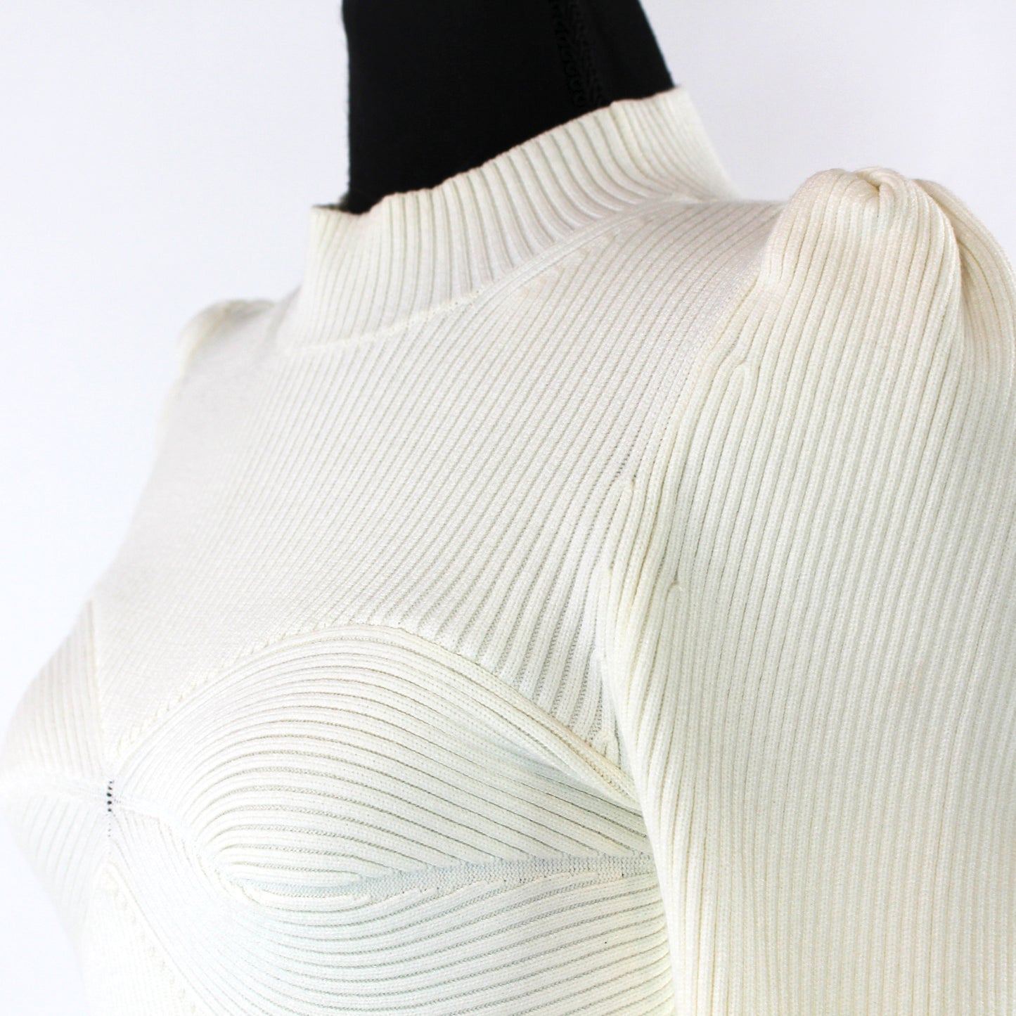 Fleur Du Mal Ribbed Corset Sweater