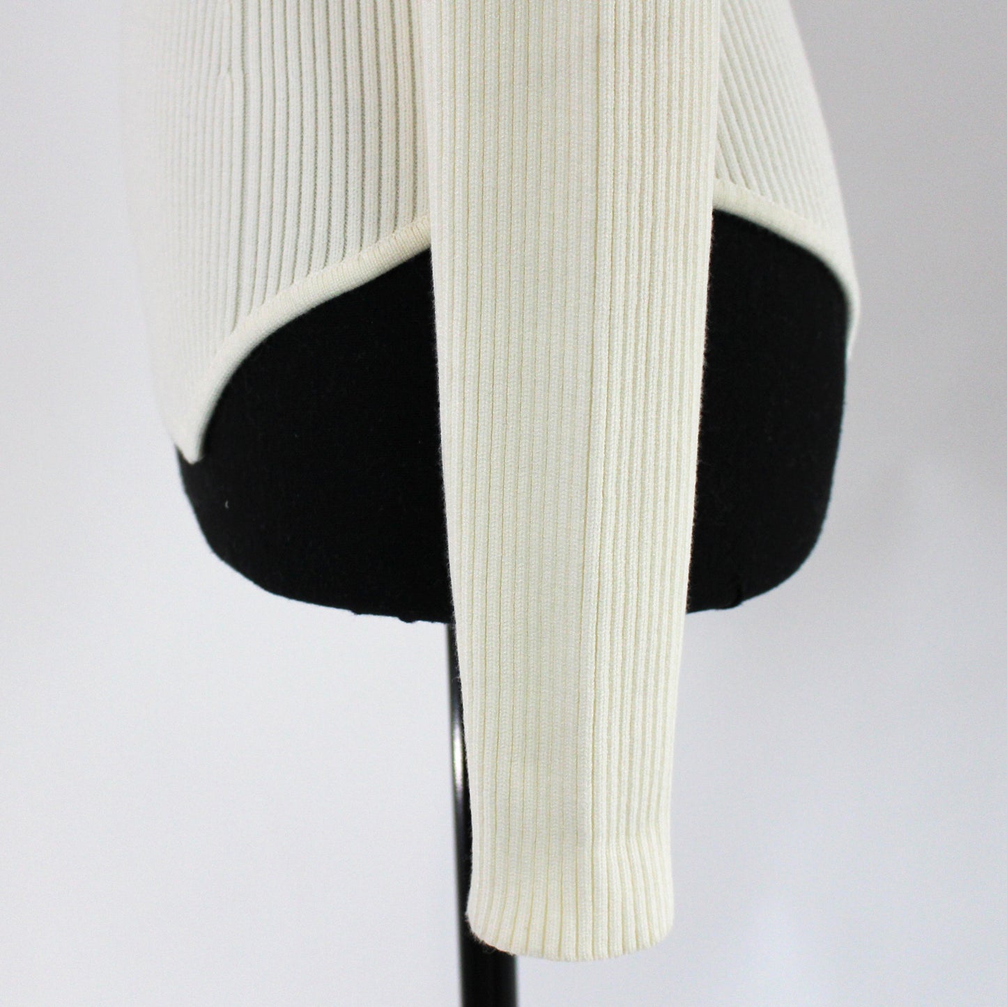 Fleur Du Mal Ribbed Corset Sweater