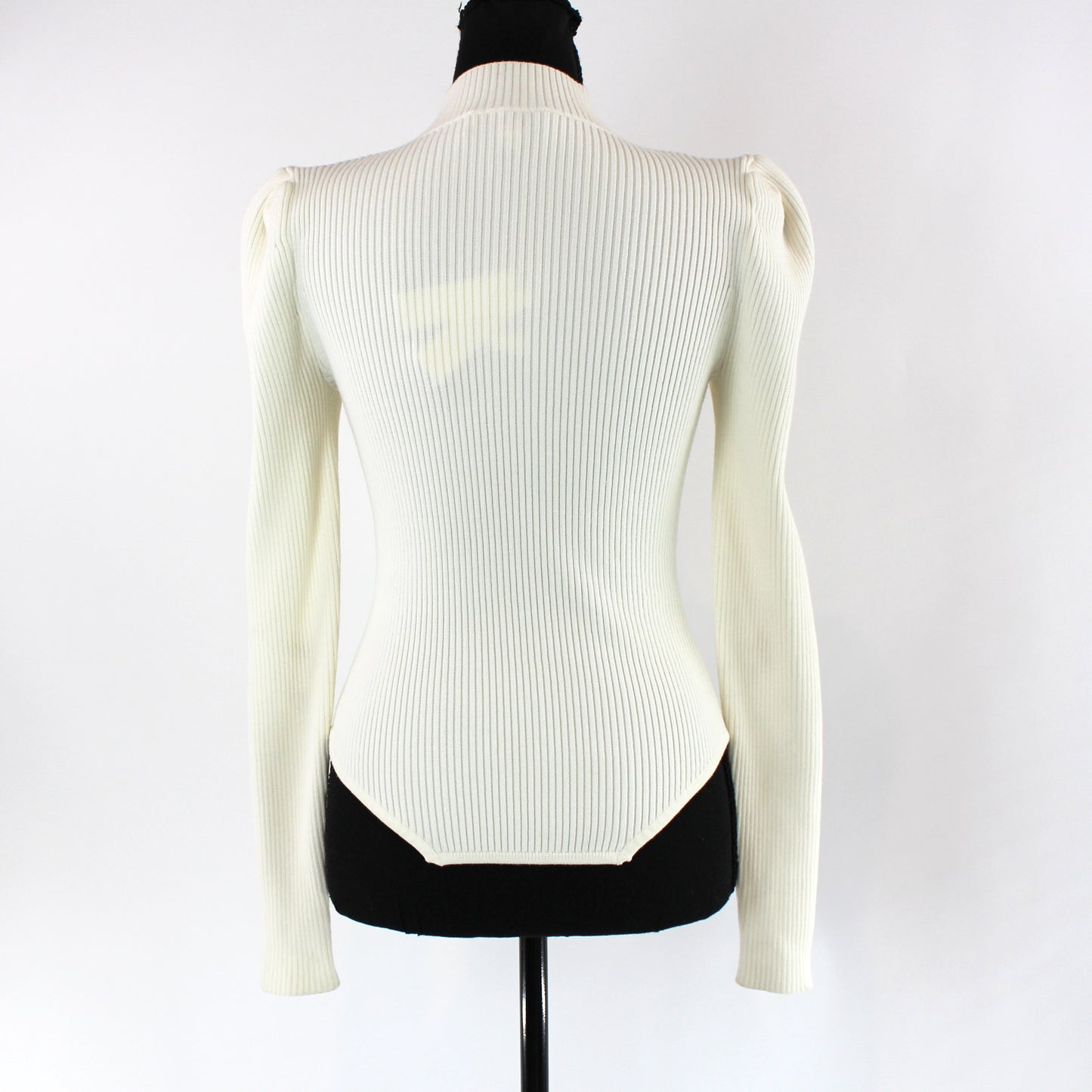 Fleur Du Mal Ribbed Corset Sweater