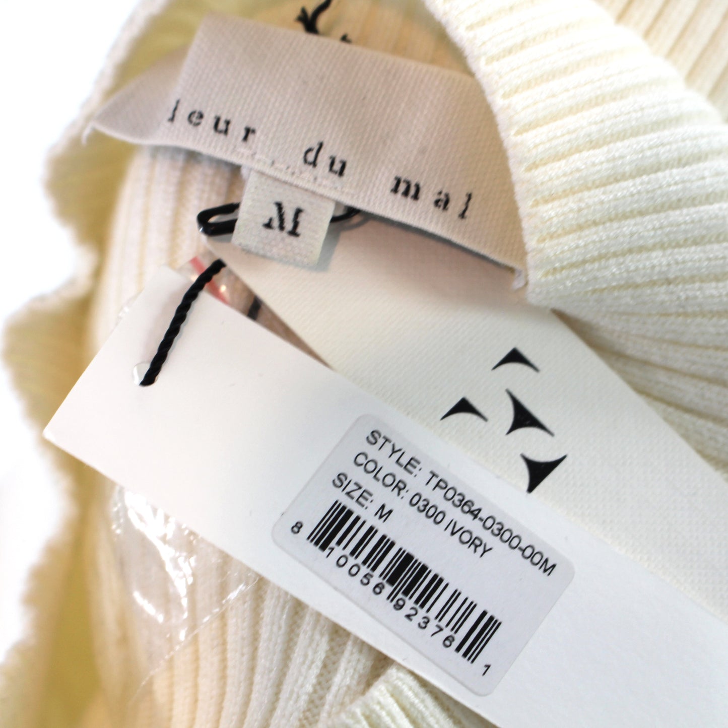 Fleur Du Mal Ribbed Corset Sweater