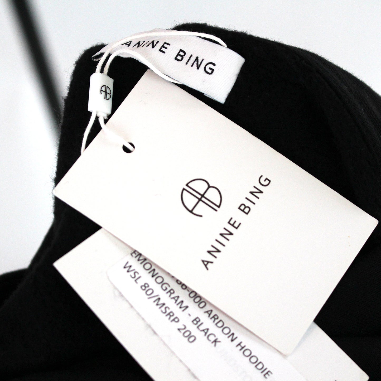 Anine Bing Ardon Monogram Hoodie