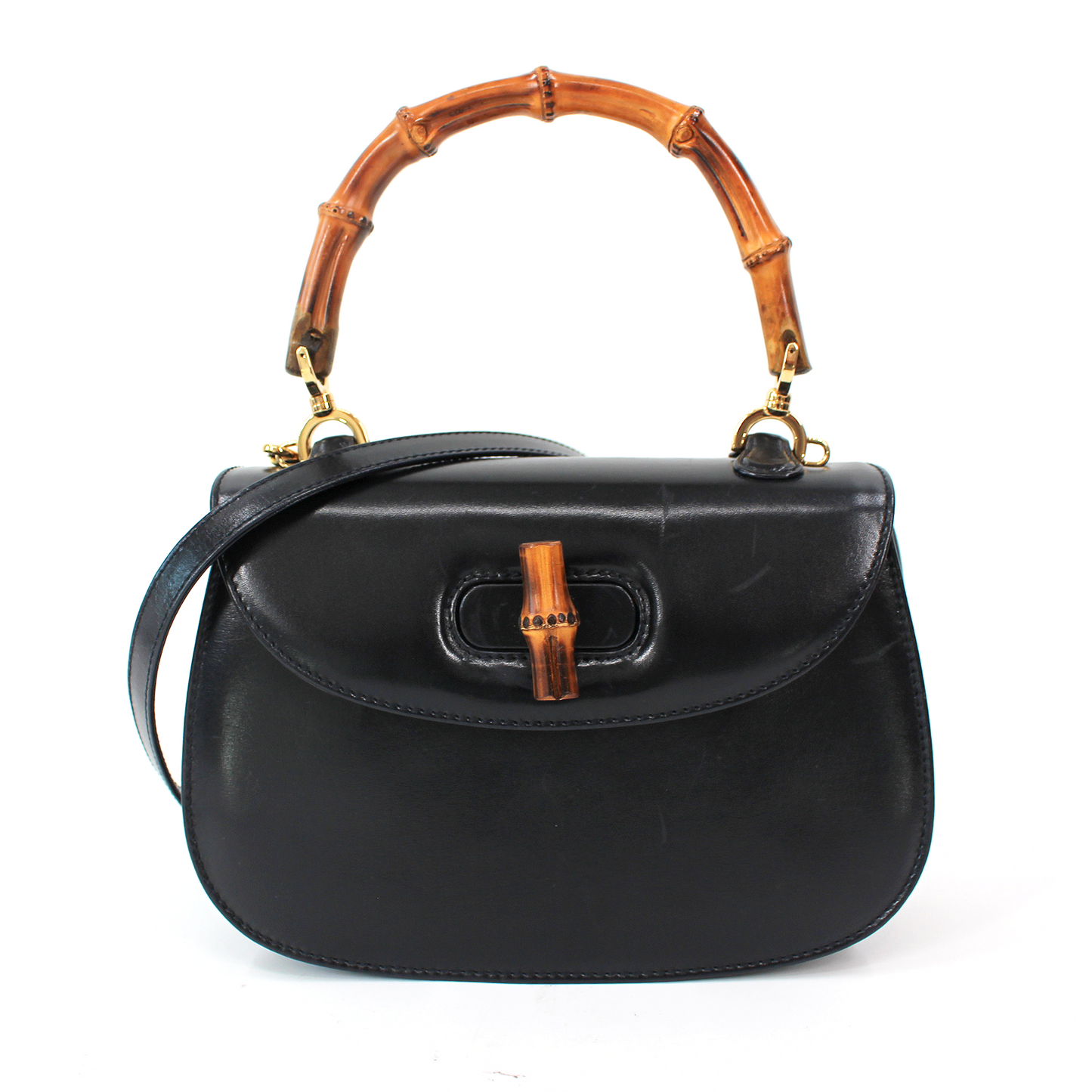 Gucci 1947 Bamboo Leather Handbag