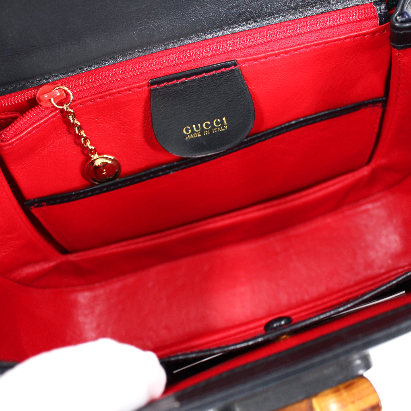 Gucci 1947 Bamboo Leather Handbag