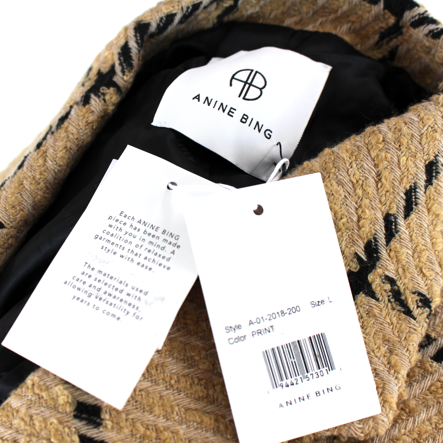 Anine Bing Kaia Check Blazer