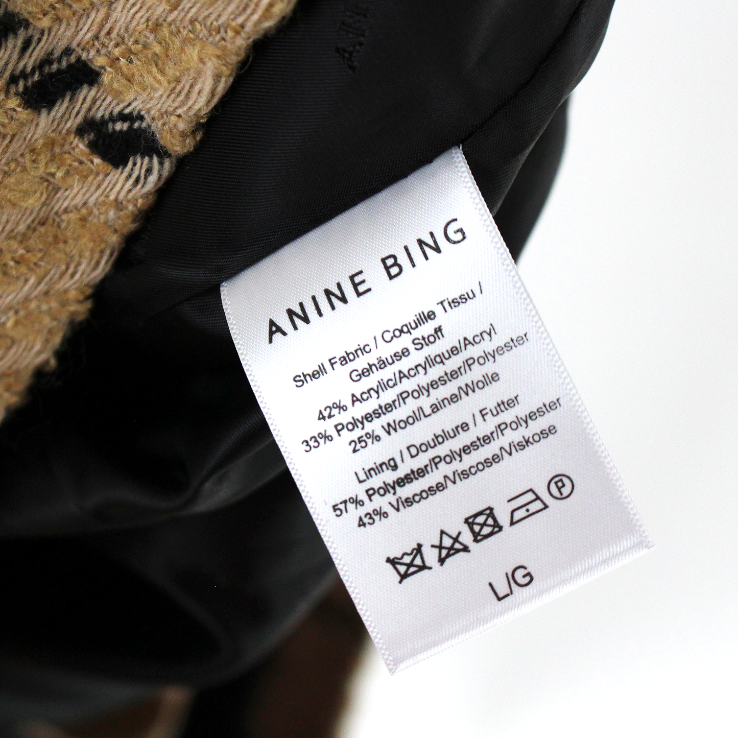 Anine Bing Kaia Check Blazer