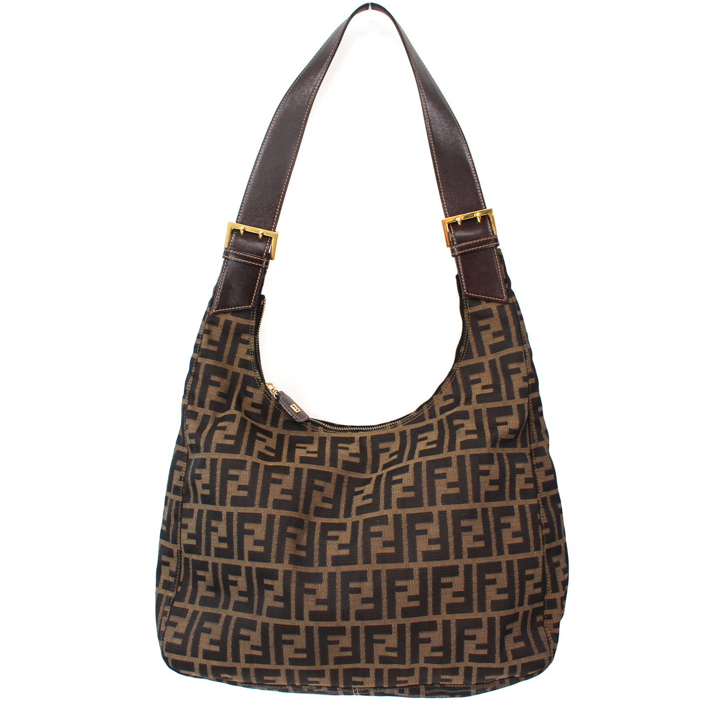 Fendi Tobacco Zucca Shoulder Bag