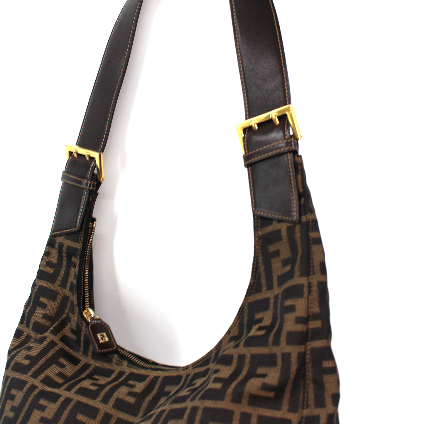 Fendi Tobacco Zucca Shoulder Bag