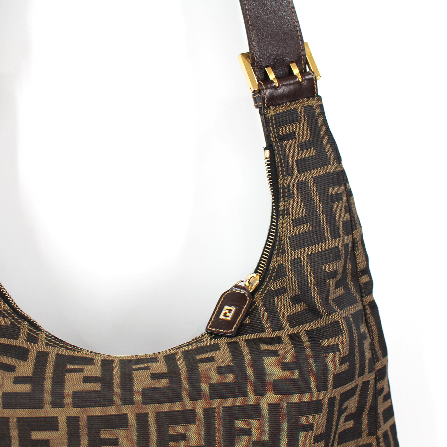Fendi Tobacco Zucca Shoulder Bag