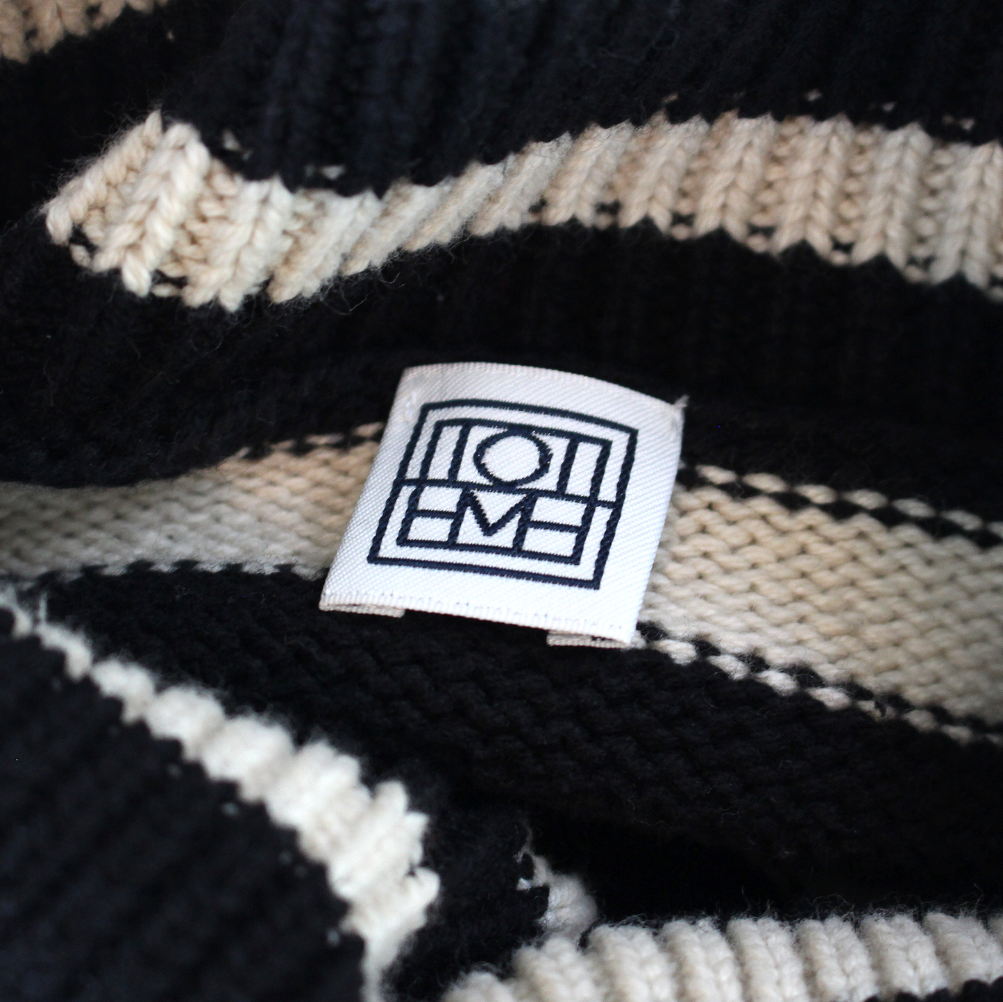 TOTEME Stripe Turtleneck Sweater