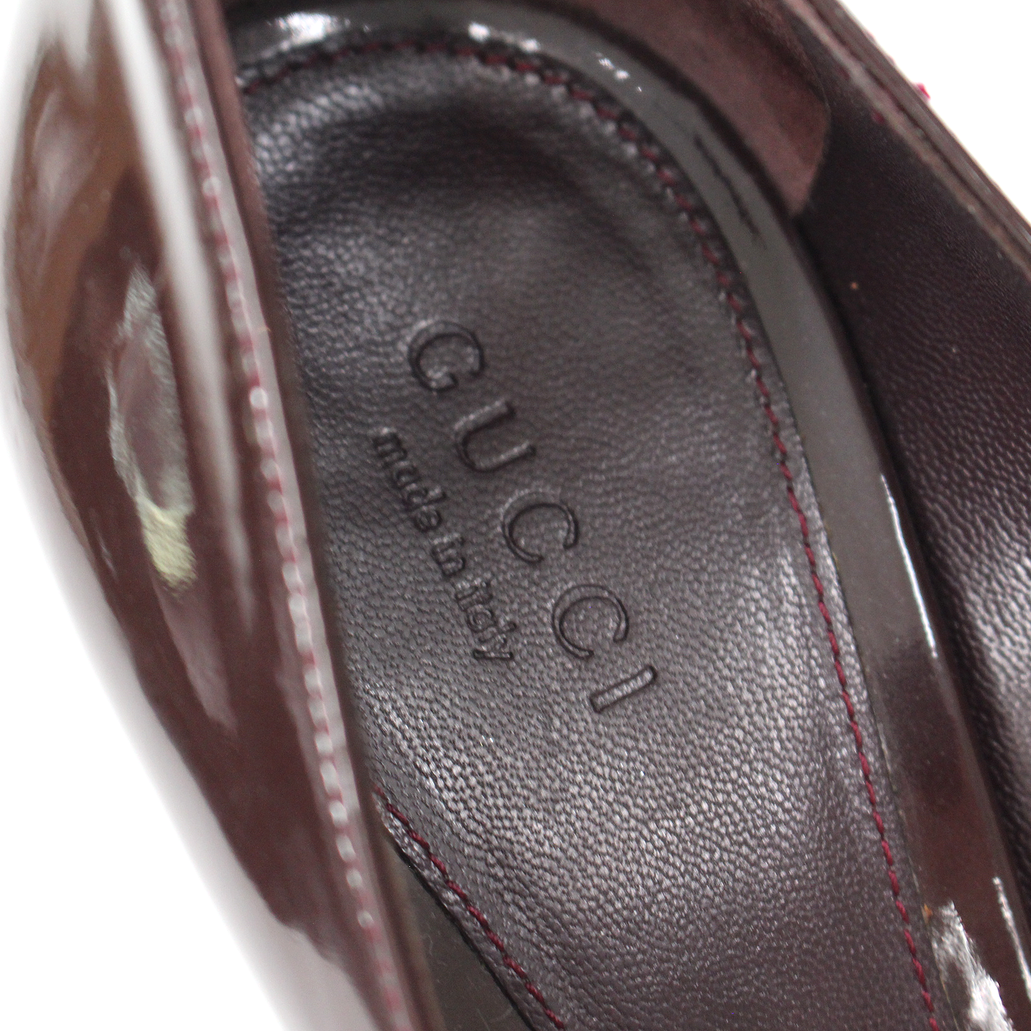 Gucci Patent Leather Horsebit Pumps