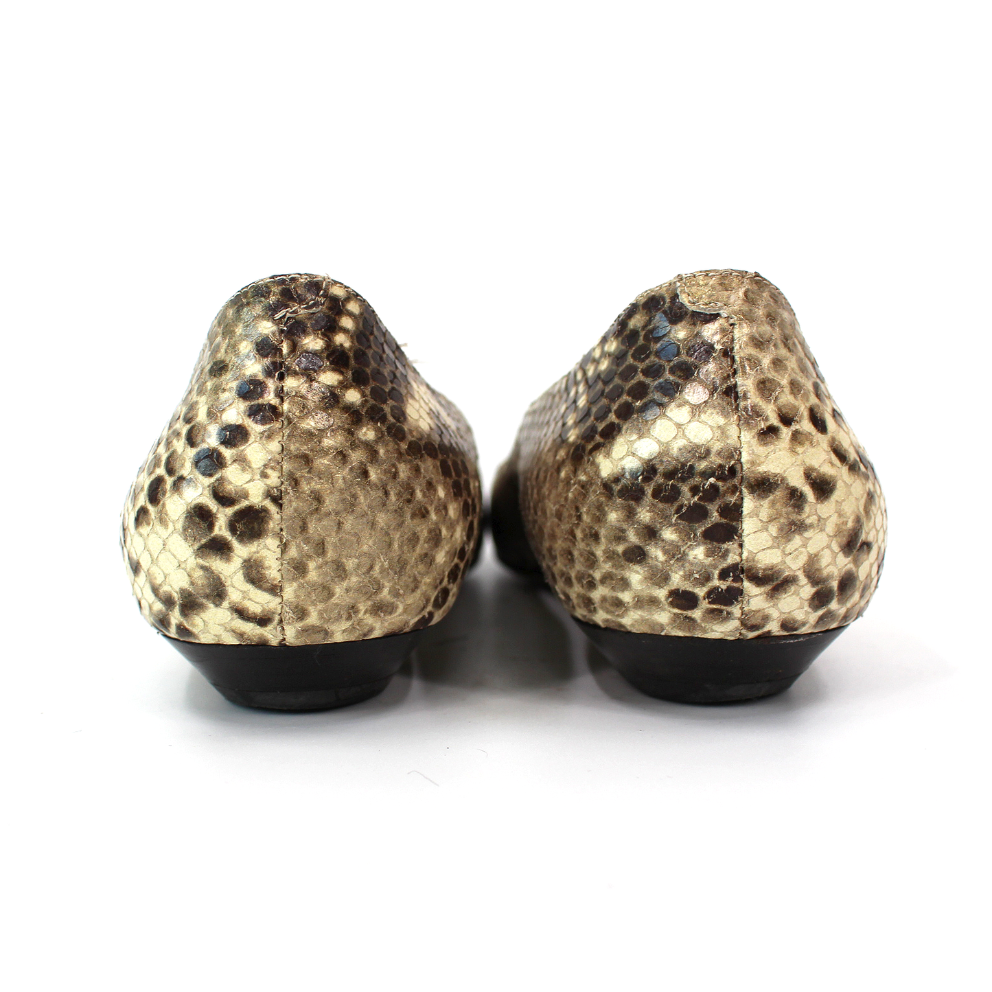 Jimmy Choo Snakeskin Embossed Flats