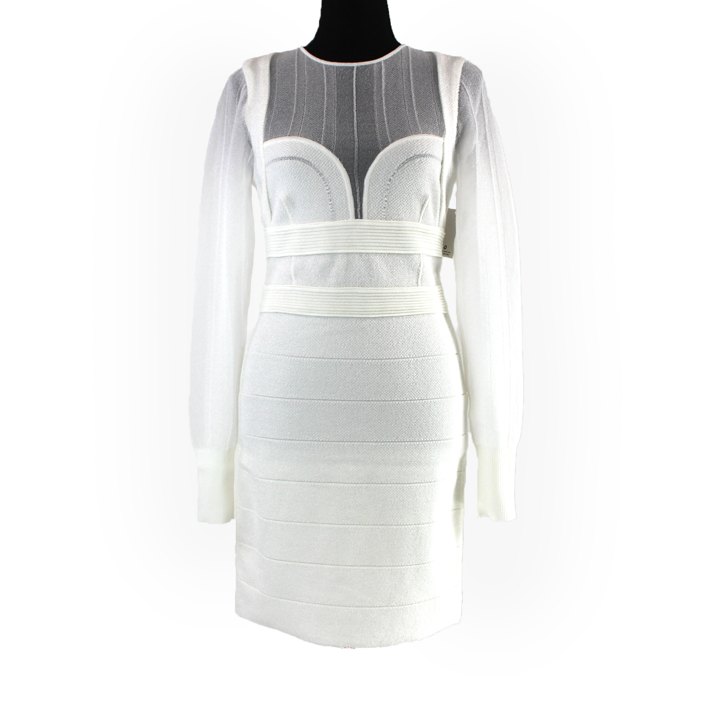 Herve Leger Sheer Bustier Dress