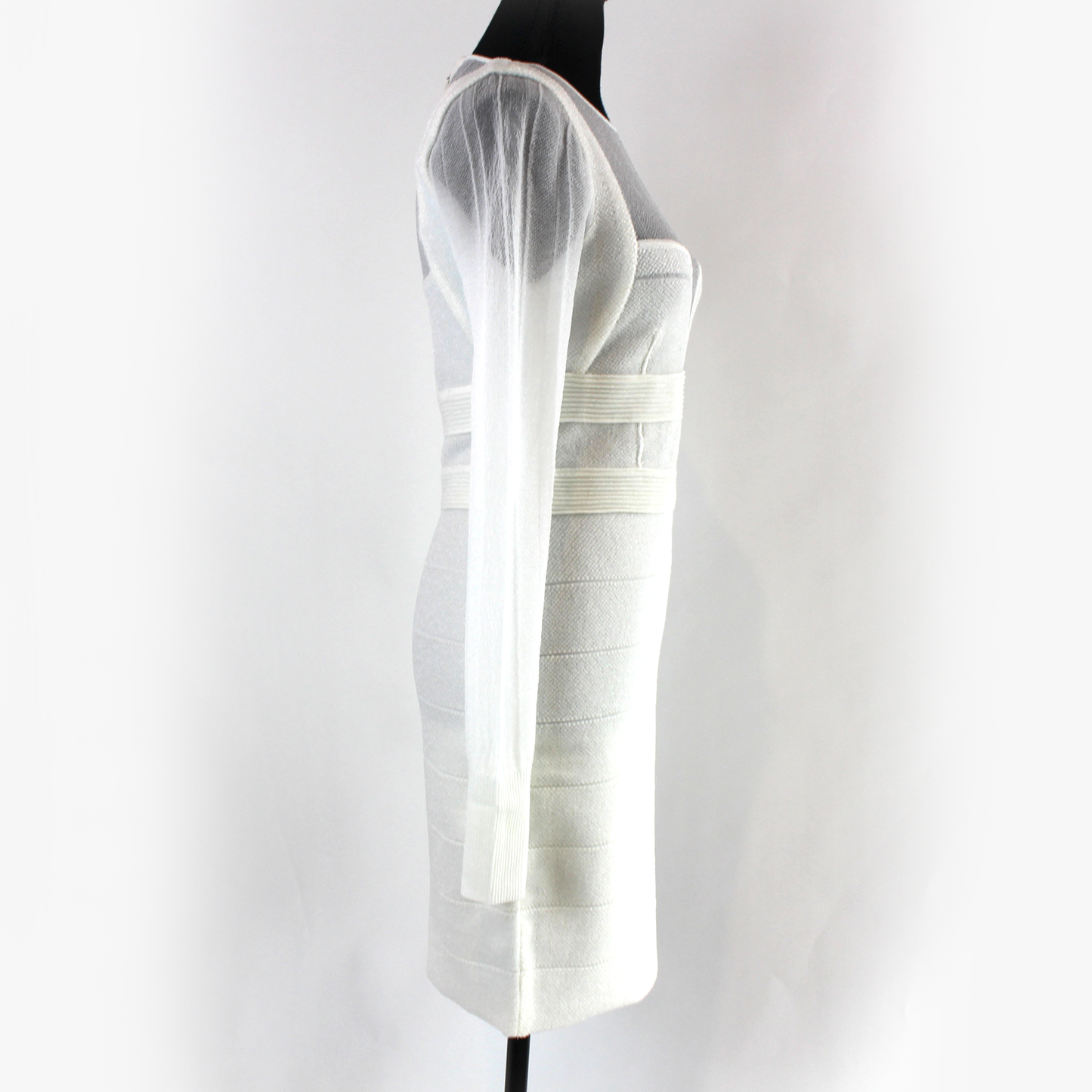 Herve Leger Sheer Bustier Dress