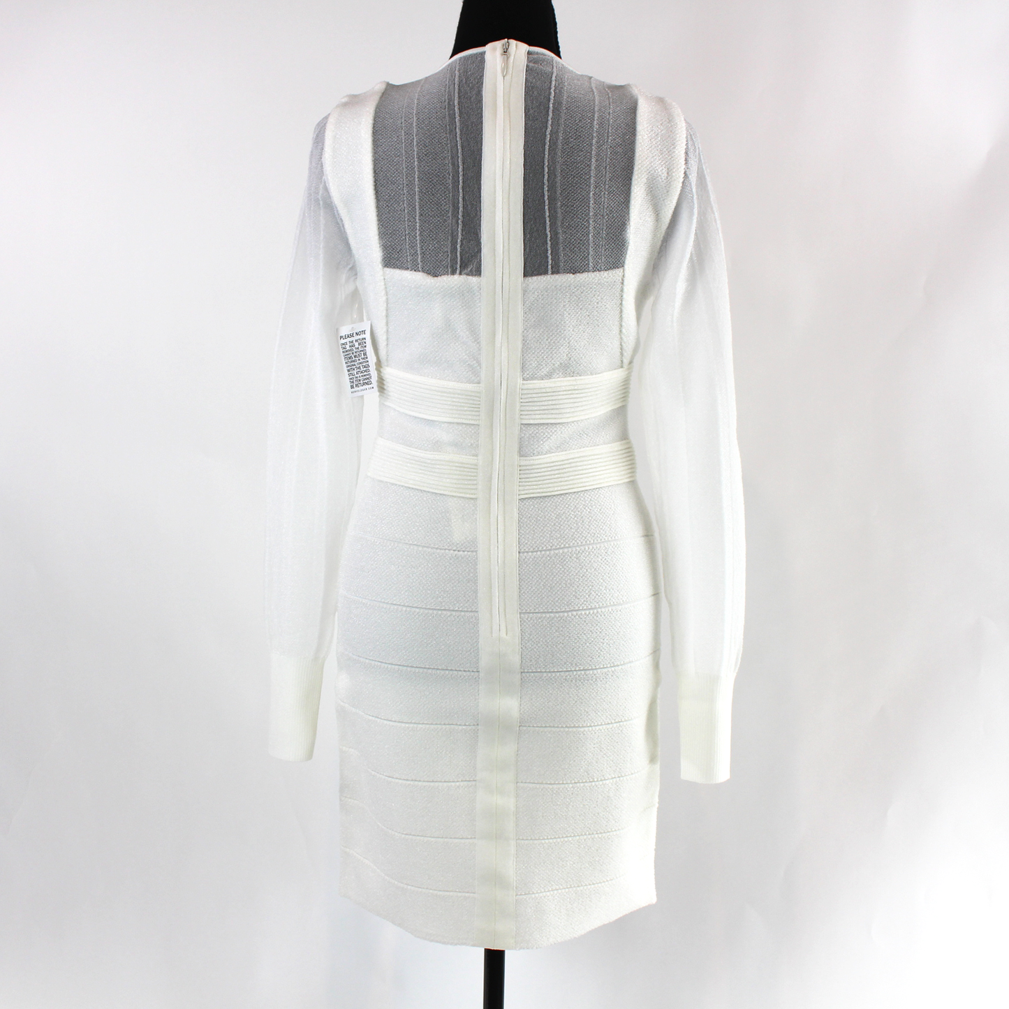 Herve Leger Sheer Bustier Dress