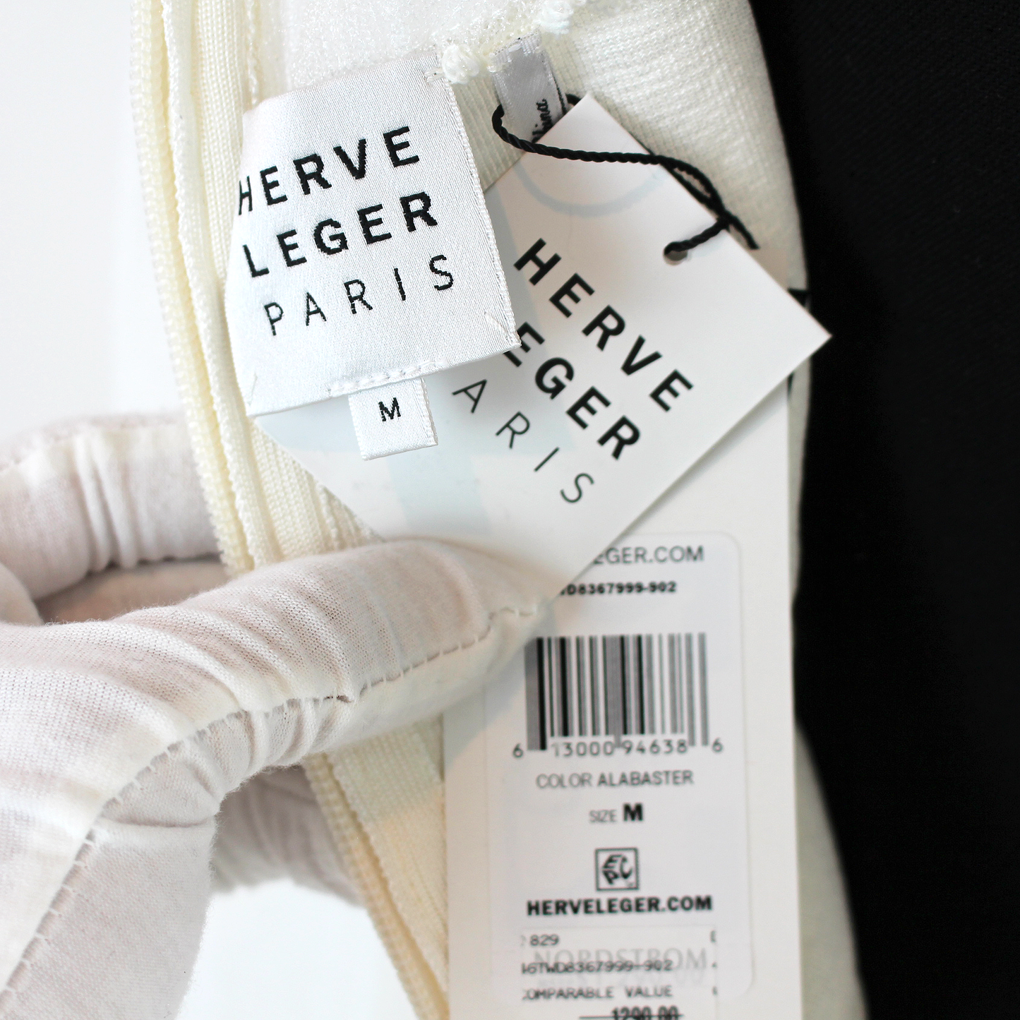 Herve Leger Sheer Bustier Dress